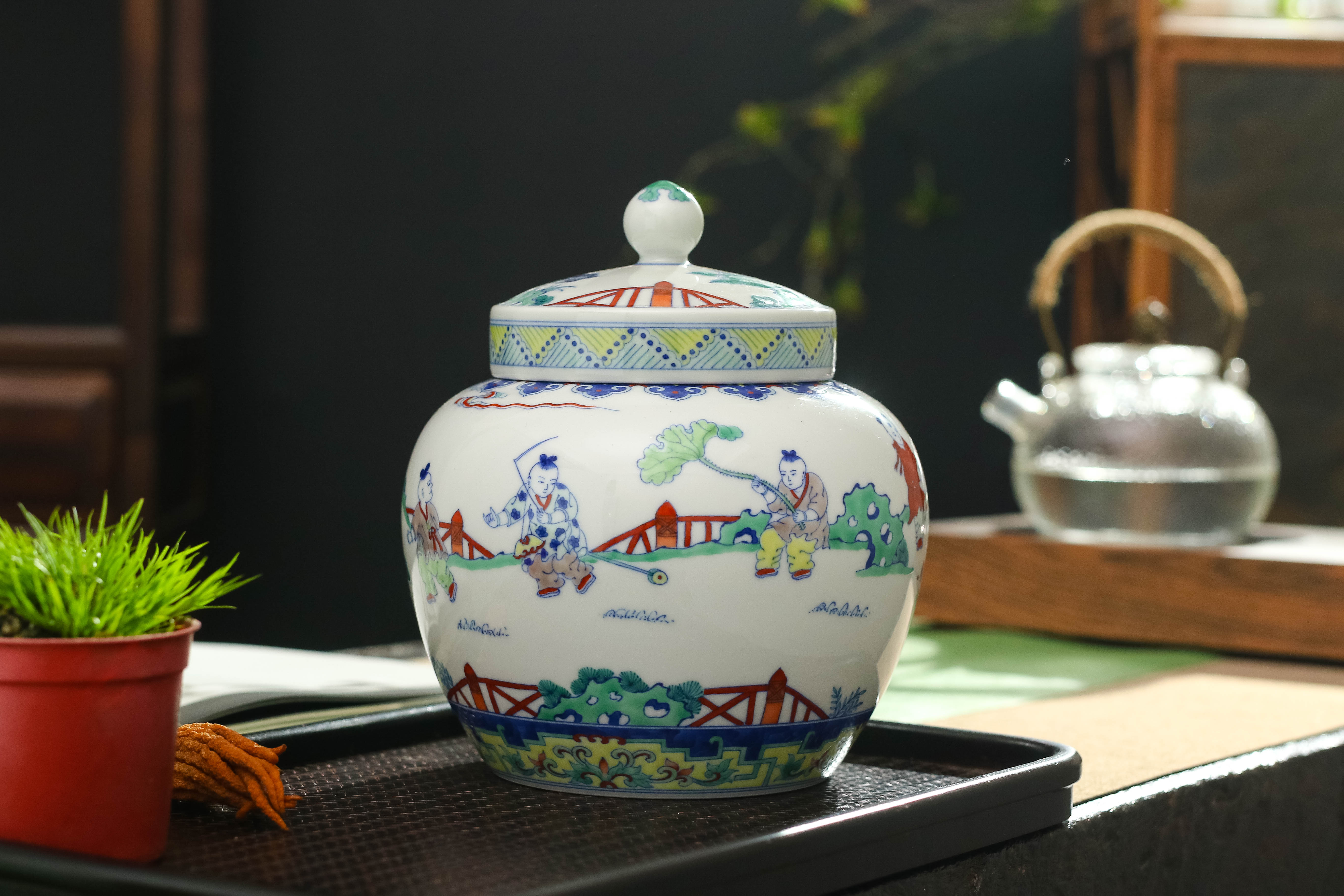 【新品上線】古靈精怪 青花斗彩童趣系列震